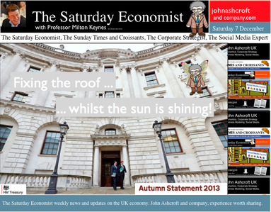 The Saturday Economist, fixing the roof whilst the sun is shining ...