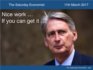 The Saturday Economist ... Budget ... NICe work if you can get it ..