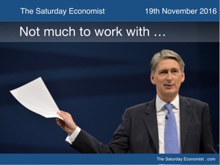 The Saturday Economist, Autumn Statement, Spreadsheet Phil, not much to work with