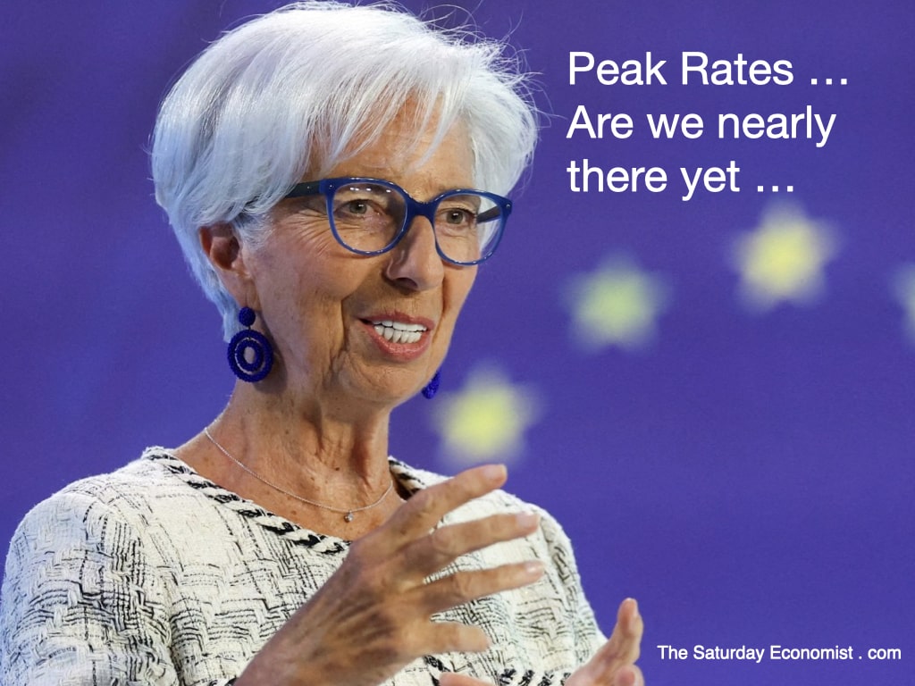 The Saturday Economist Peak Rates ?