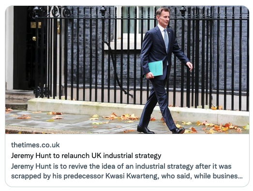 The Saturday Economist Hunt's Industrial Strategy