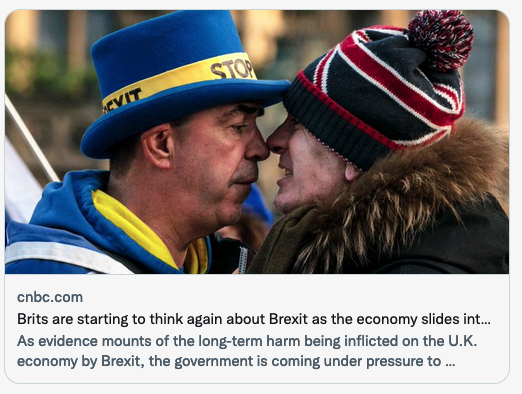 The Saturday Economist Brits thinking again about Brexit