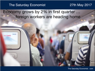 The Saturday Economist ... Economy grows by 2% in first quarter of the year ...