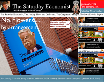 The Saturday Economist, no Flowers by arrangement