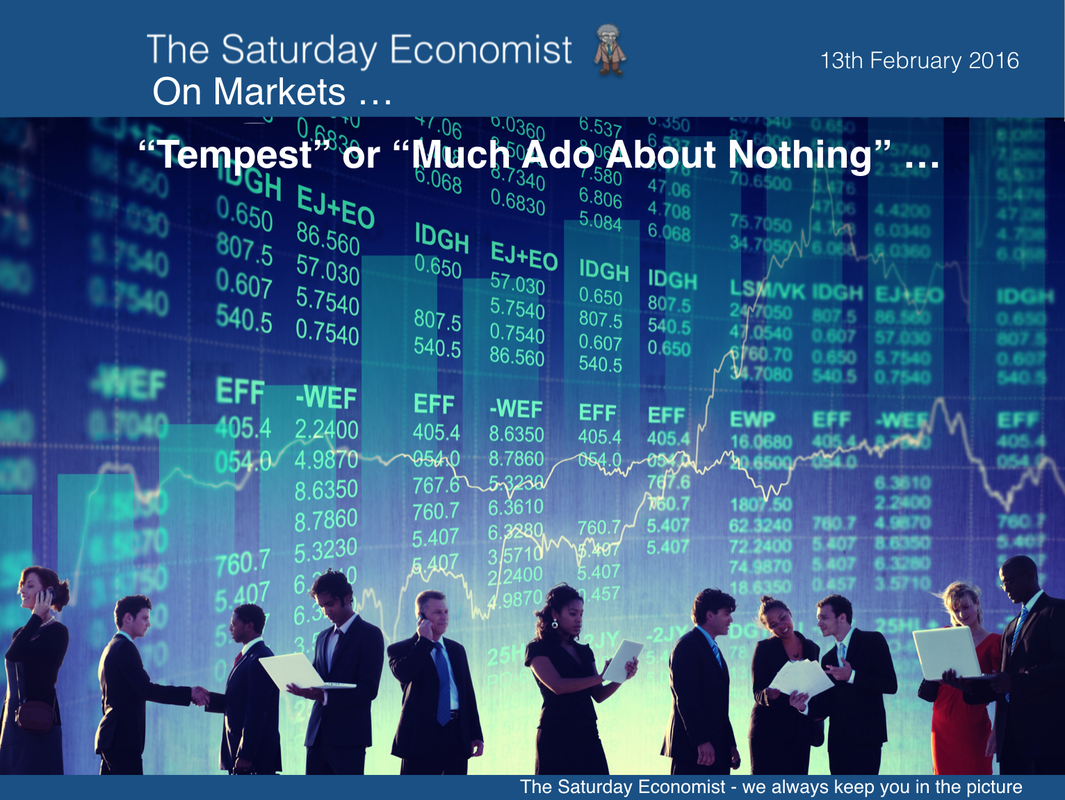 The Saturday Economist, Shakespeare on Markets - Tempest or Much Ado about Nothing 