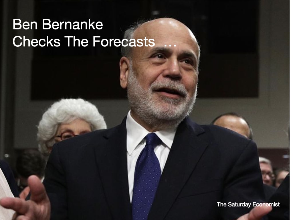 The Saturday Economist Ben Bernanke Checks The Forecasts 