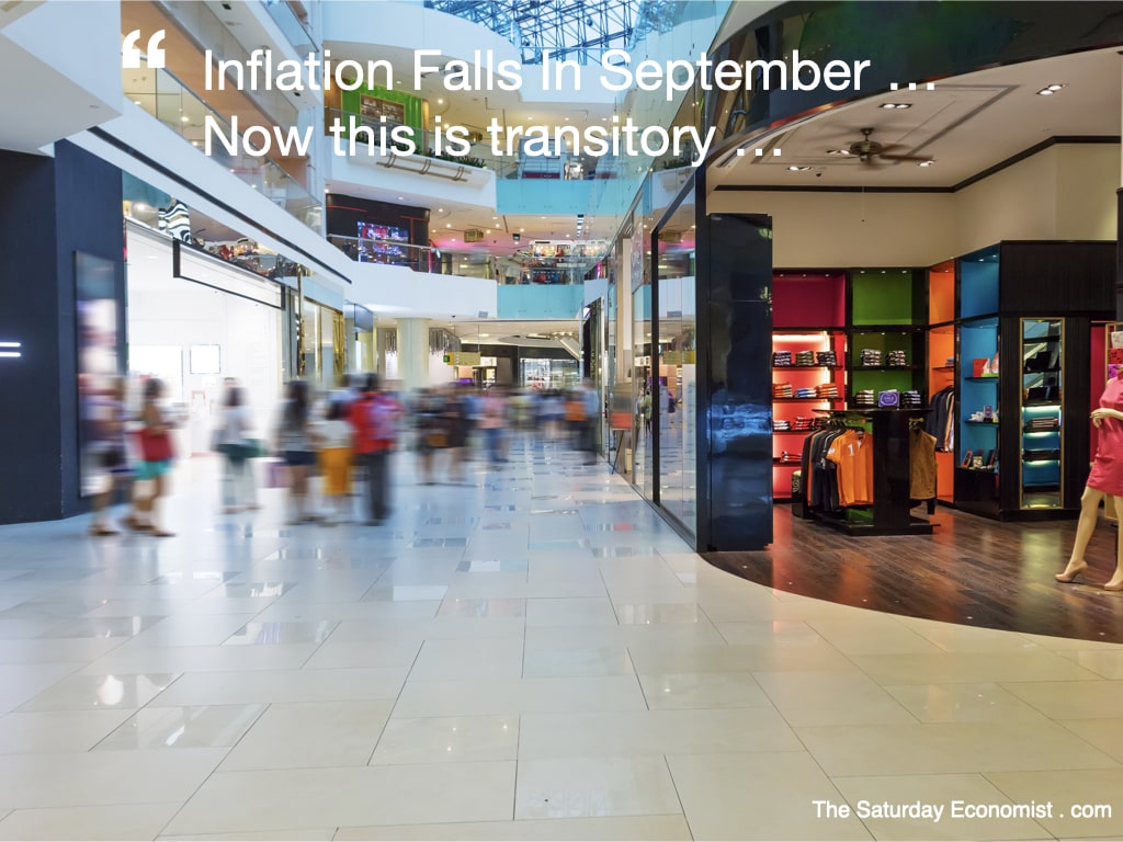 The Saturday Economist Inflation Falls In September
