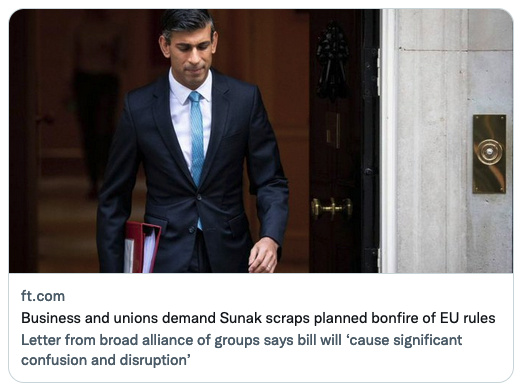 The Saturday Economist Scrap plans to scrap EU Rules