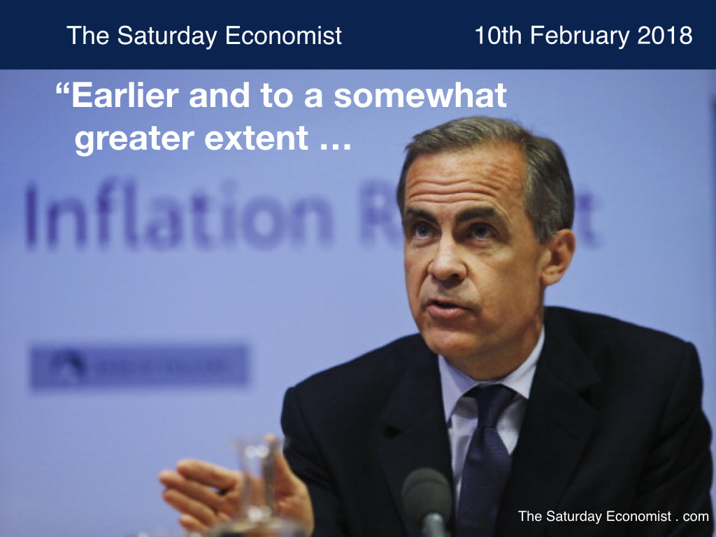 The Saturday Economist ... earlier and to a somewhat greater extent ...