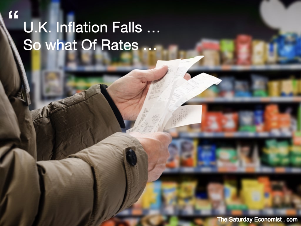 The Saturday Economist ... Inflation Falls 