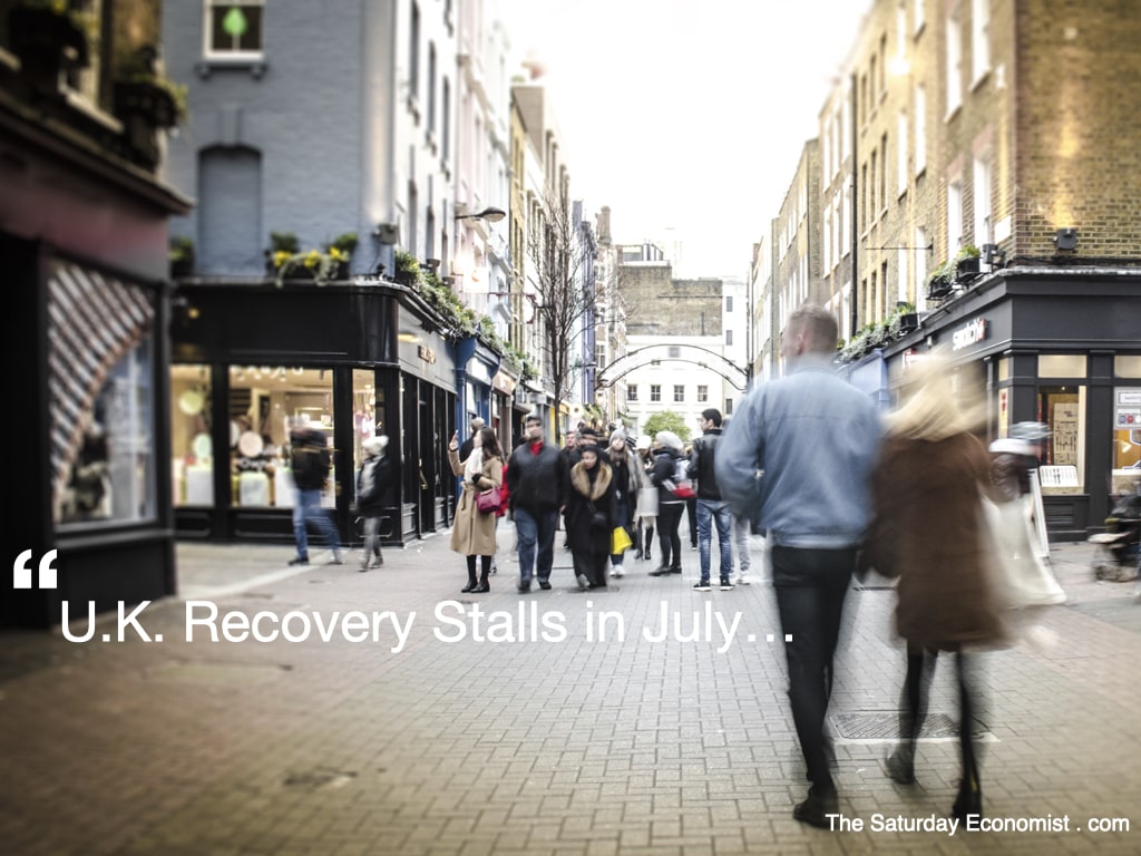 The Saturday Economist ... Recovery Stalls in July