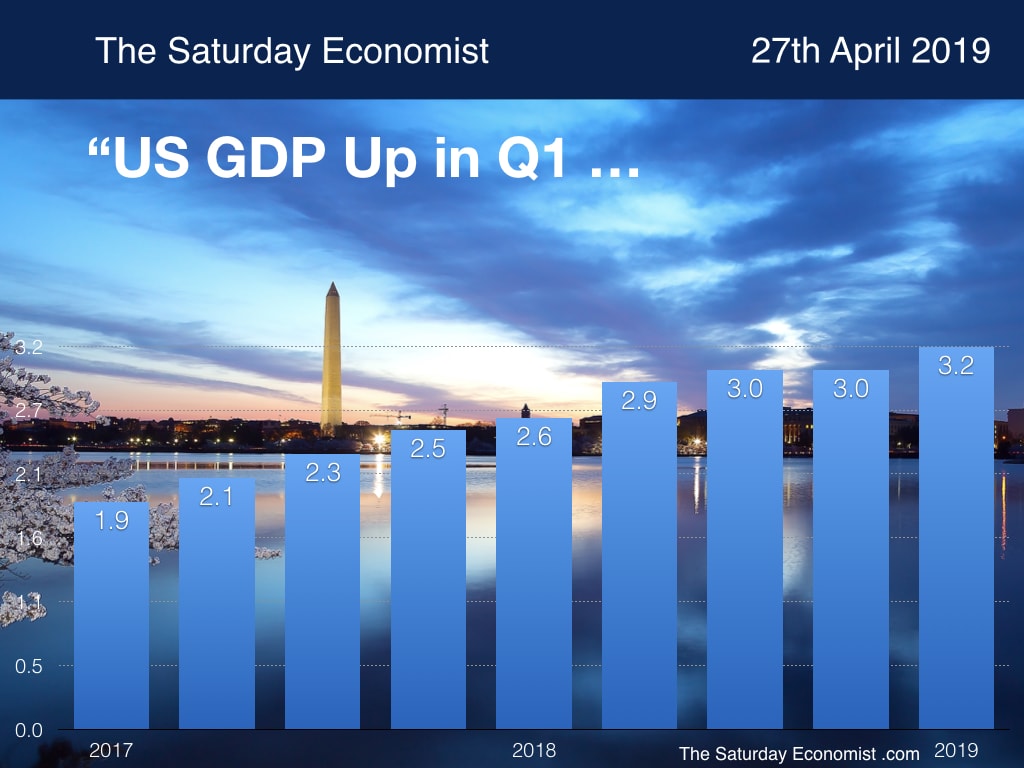 The Saturday Economist : US GDP Up in Q1 