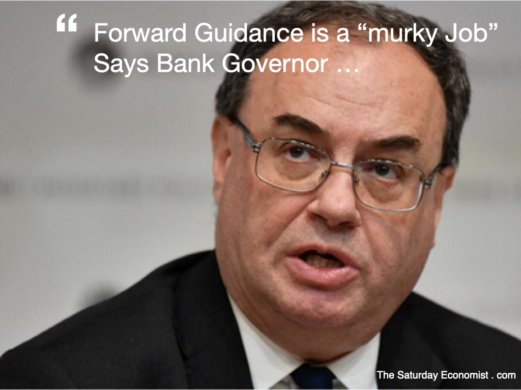 The Saturday Economist ... Forward Guidance is a murky job